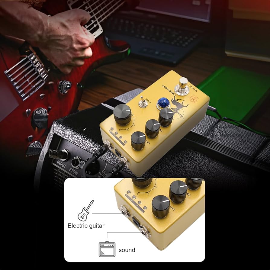 Amazon.co.jp: ALXFFBN オーバードライブ/プリアンプ/ブースター